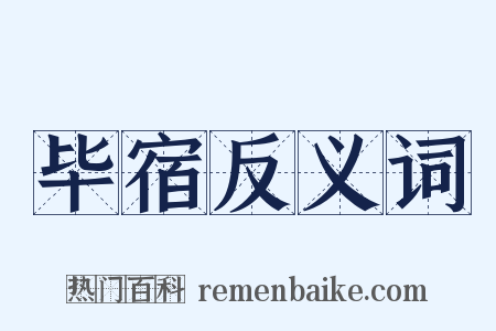 毕宿反义词是什么意思的图片